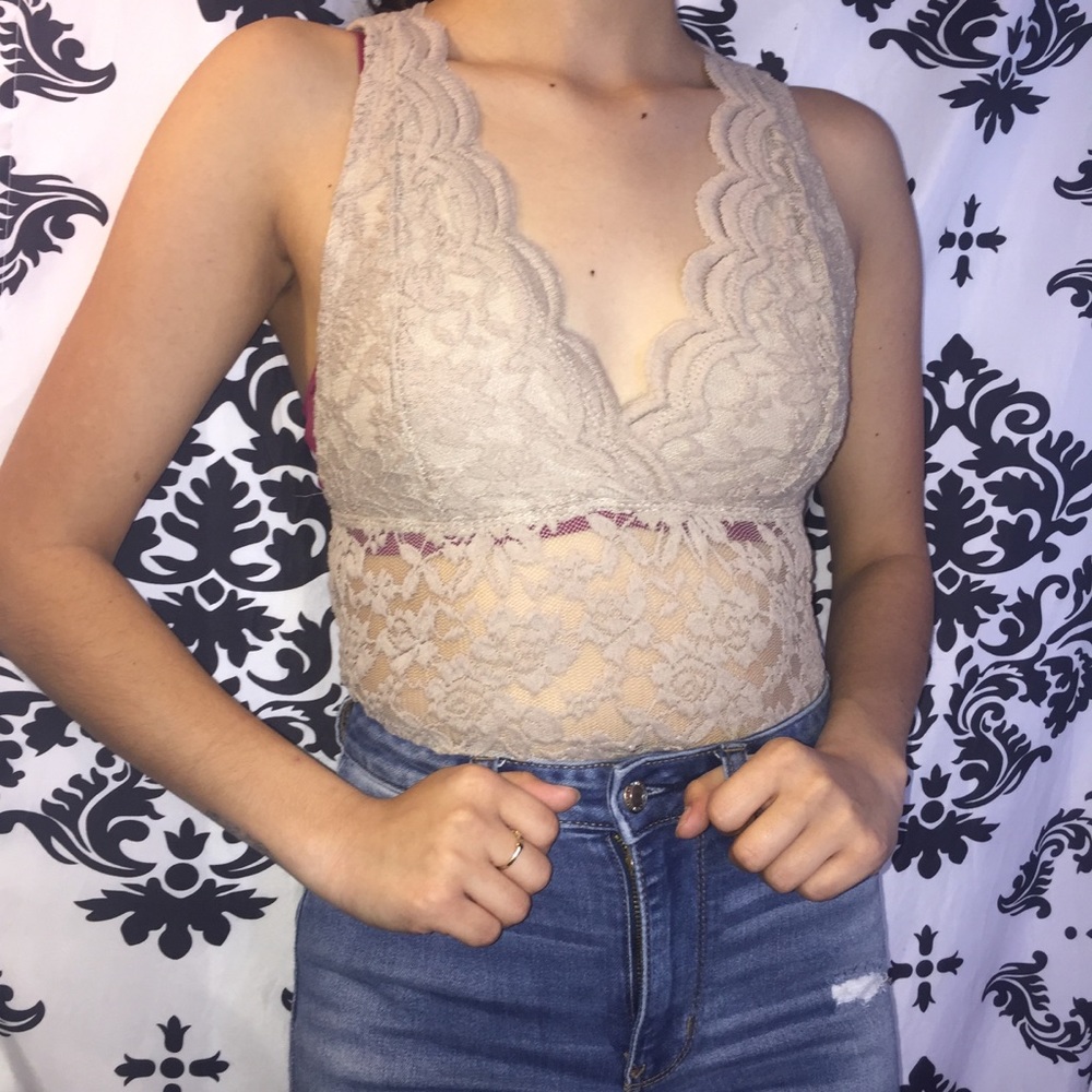 Lace Nude Bodysuit
